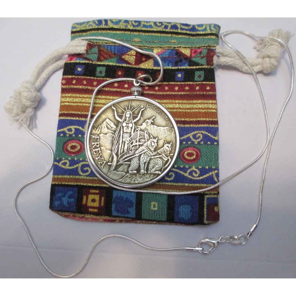 NEW-Norse Gods Freya & Odin Necklace, Two Necklaces in One - Picture 6 of 7